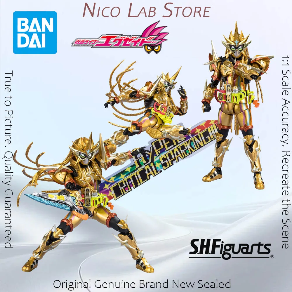 Original em Estoque BANDAI SHFiguarts Heisei Generations Edition Muteki Gamer Figure Anime Kamen Rider Ex-Aid Modelo de Ação Genuíno