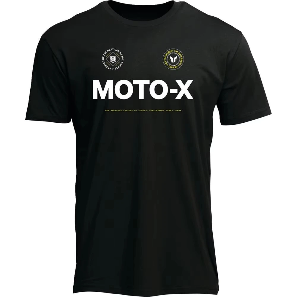 

2025 Thor Core Outdoor Sports Brand Pattern Print Summer Luxury Brand Pure Cotton Men's and Women's T-shirts with Short Sleeves