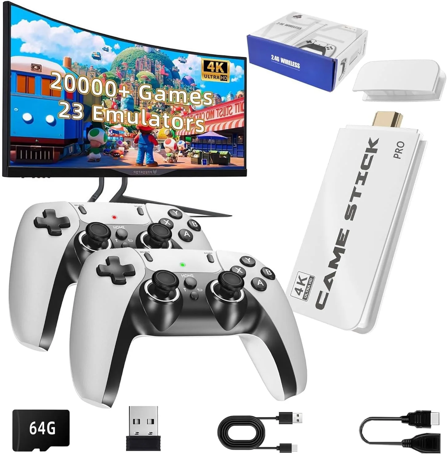 Handheld Game Console Linux System IPS Screen Portable Pocket Video Player 64GB 128GB Games Handheld Game Video Player Console