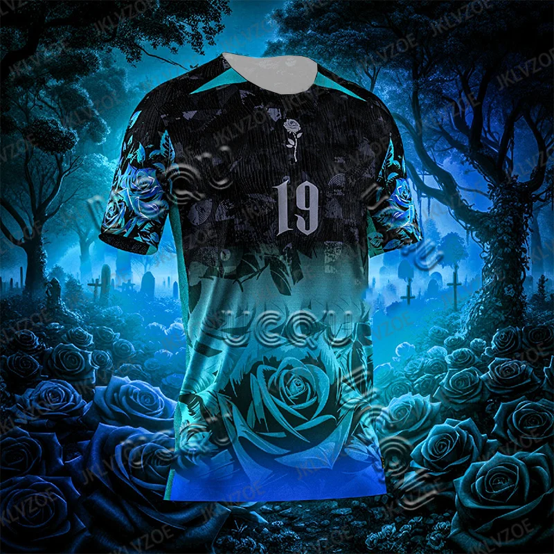 CHATGPT Designed Yamal No.19 Football Jersey 24/25 Special Edition 3D Print Kid Short Sleeve Quick Drying Mens Clothing Tshirt