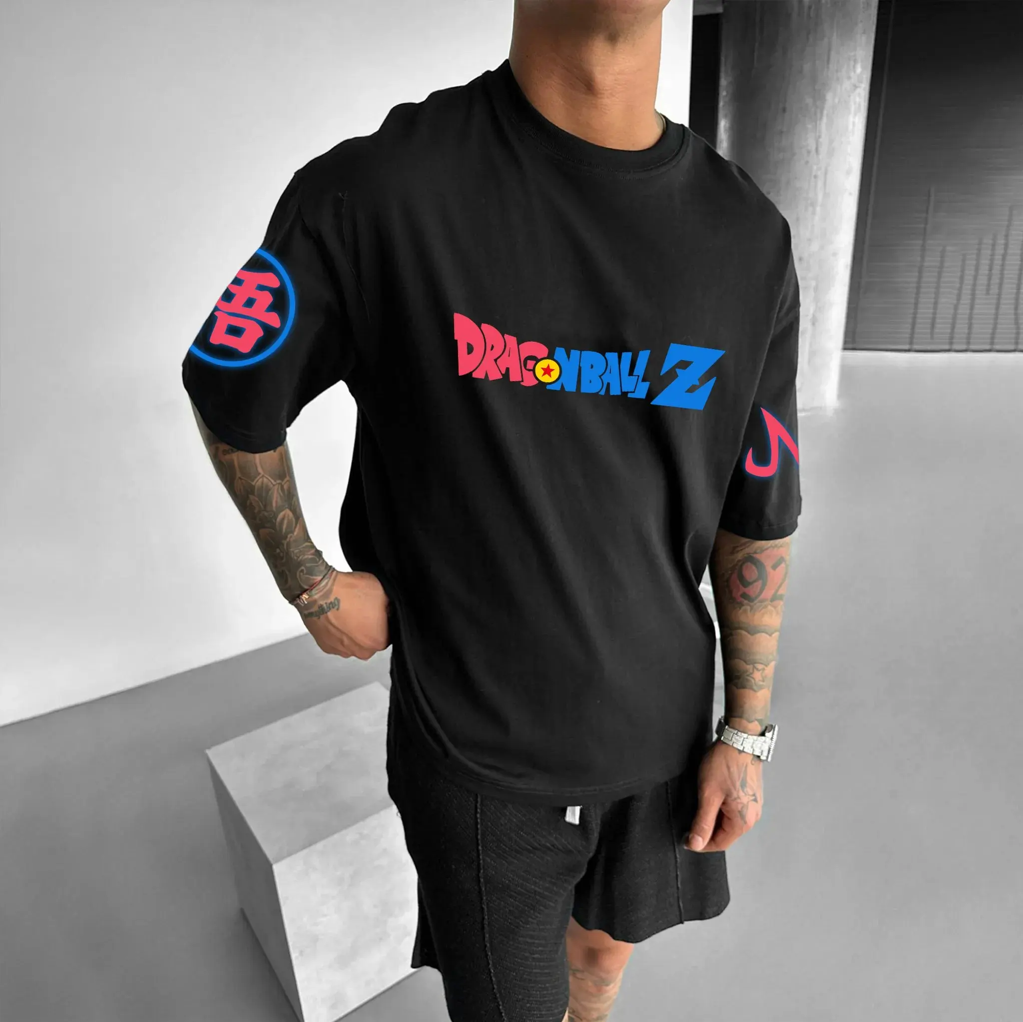 Anime Dragon Ball Z Vegeta T-shirt da uomo Streetwear T-shirt grafica oversize a maniche corte Estate Casual Top Manga Stampa Y2k Abbigliamento