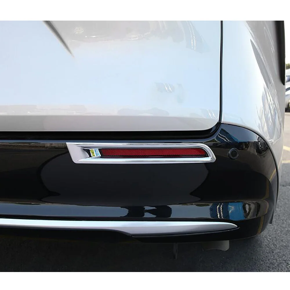 Rear Fog Light Lamp Frame Trim Covers Decoration Car Eyebrow Exterior Accessories Stickers 2Pcs For Toyota Sienna 2021 2022 2023 - view 2