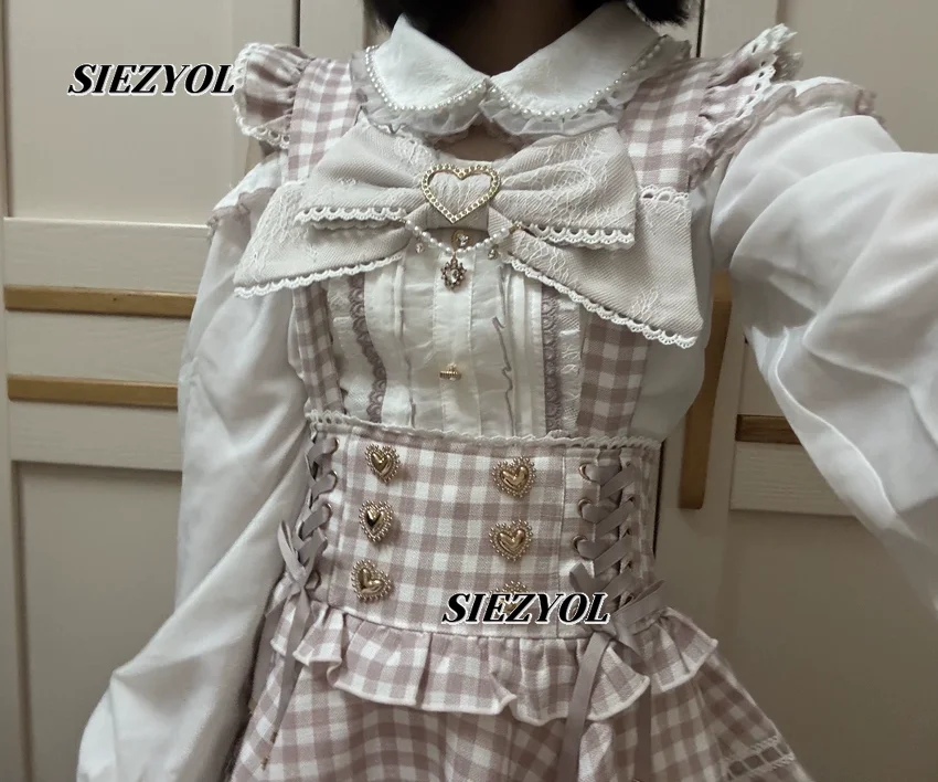 2026 Summer New Liz Shirt Blouse Women Mine Off-the-shoulder White Long-sleeved Short Sleeve Blouses Lolita Sweet Bow Top