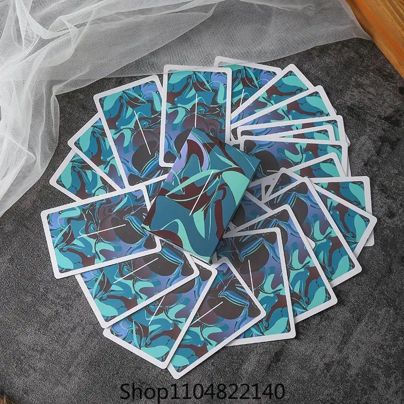 

New 54 Pieces/set 57x87mm White Core Paper Poker Creative Gradient Deck Playing Cards Magic Tool Party Table Game