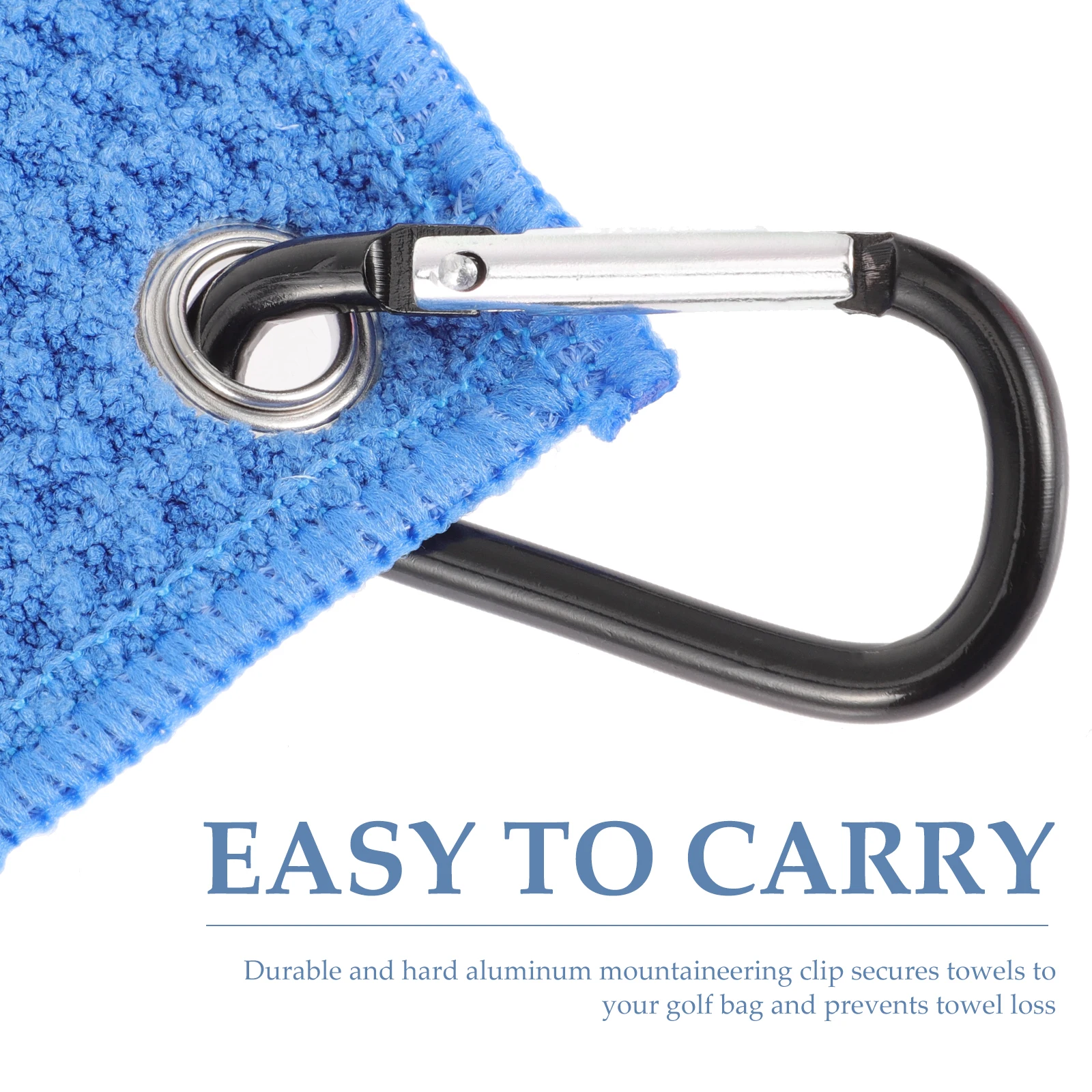

3 Black Golf Towels 30x30cm Compact Lightweight Microfiber Cleaning Portable Golfs Balls Breathing Accessories Outdoor