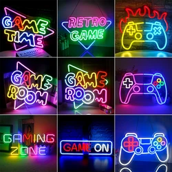 Game Room Neon Sign Led Lights Up Sign Home Gaming Lighting For Men Cave Game Room Party Birthday Bedroom Decoration Light Gifts