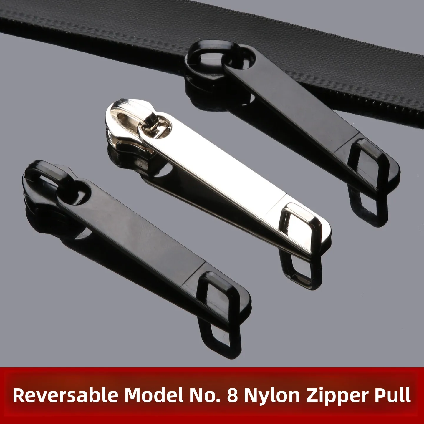 No.8 Zipper Head Replacement for Suitcase And Bag Universal Carryon Luggage Zipper Pulls Big Size Zipper Buckle Accessories