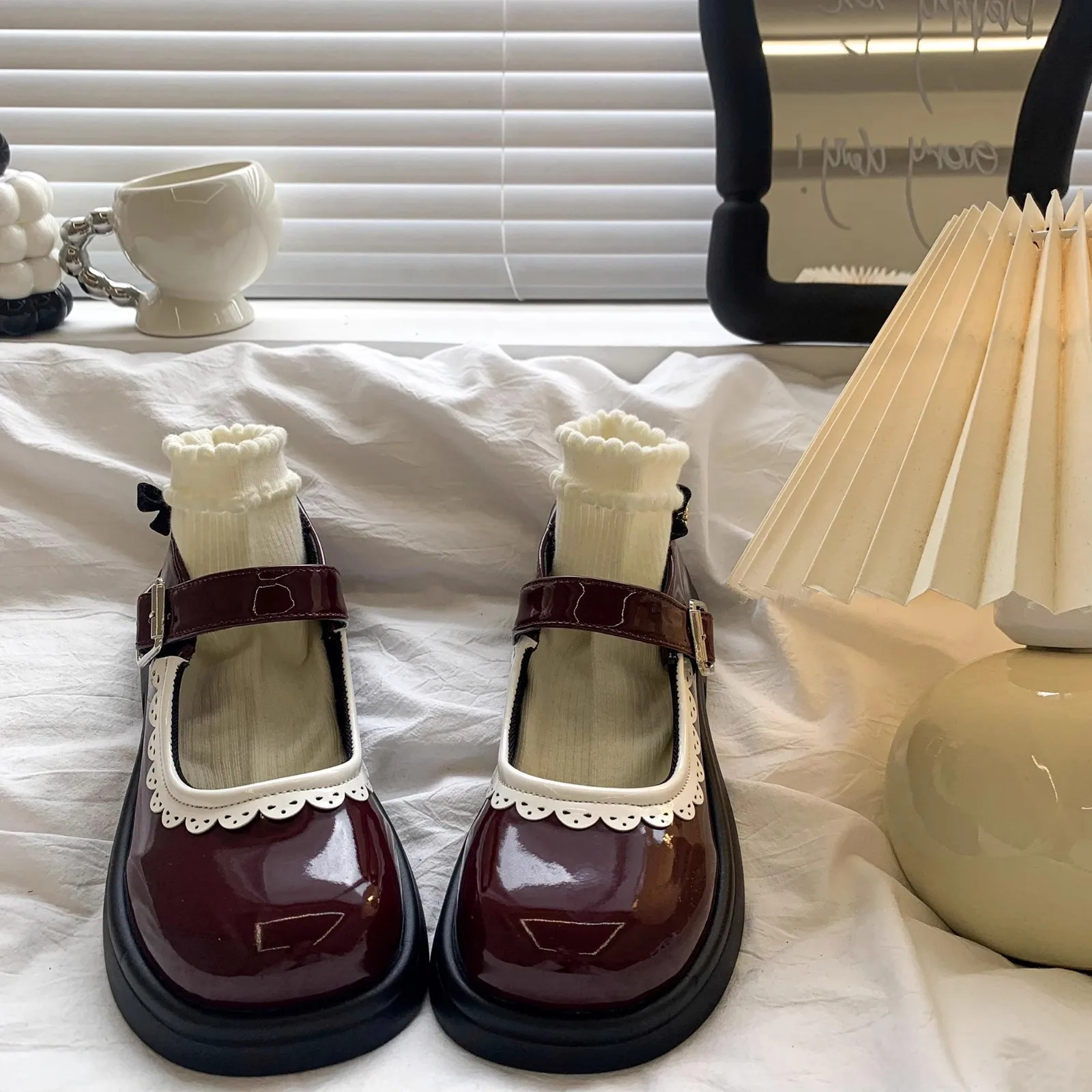 

Fashion New Round Toe Square Heel Plus Size Mary Jane Single Shoes Hot Selling Spring Autumn Comfortable Casual Shoes for Women