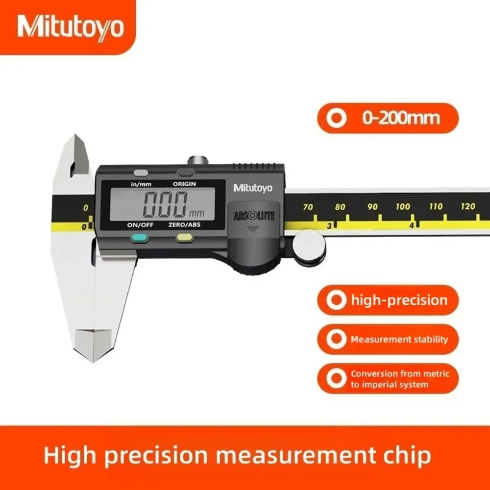 Mitutoyo LCD Digital Vernier Calipers 8-inch Electronic Stainless Steel