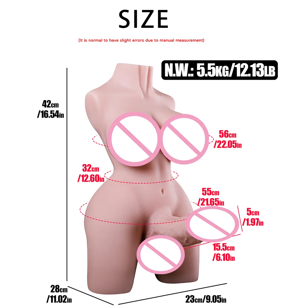 Biseksualny Femboy Onahole seks lalka tułowia seks lalka wibratory Futanari mężczyzna masturbacja pochwy sztuczna cipka podwójne kanały Anal