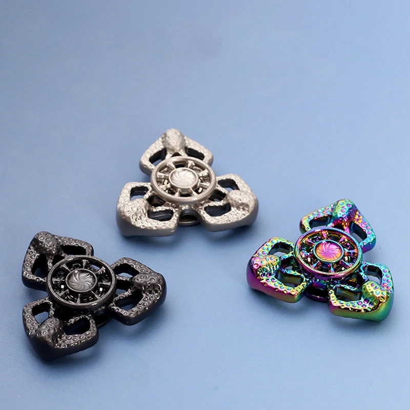 EDC Fidget Spinner Mini Vlinder Vingertop Gyro Fidget Speelgoed Stressverlichting Volwassen Magnetisch Metalen Speelgoed Verlicht angst en stress