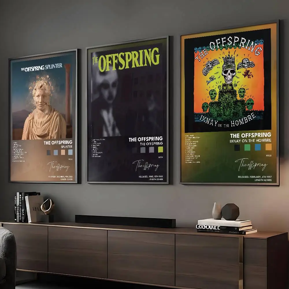 Band Rock Music The O-OffspringS Poster, HD-Wandkunstdruck, wasserfest, für Zuhause, Wohnzimmer, Schlafzimmer, Bar, ästhetische Dekoration
