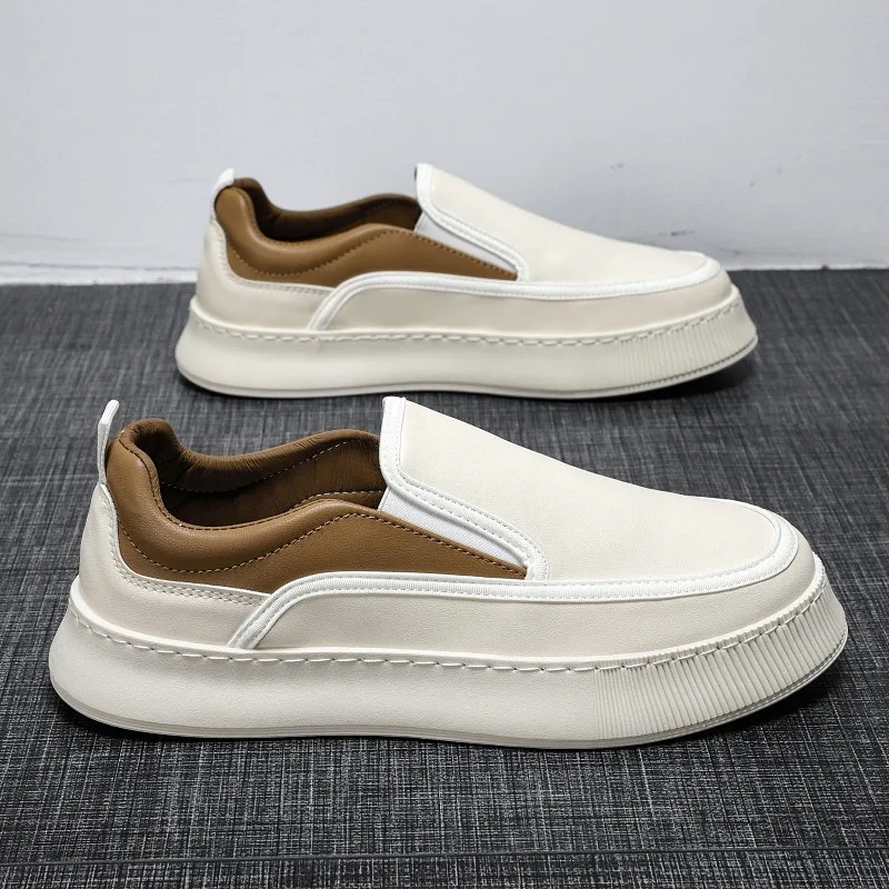 Heren Casual Schoenen Zachte Zool Comfortabele Wandelschoenen Lage Top Loafers Licht Ademende Rijschoenen Slip Op Trend Board Schoen