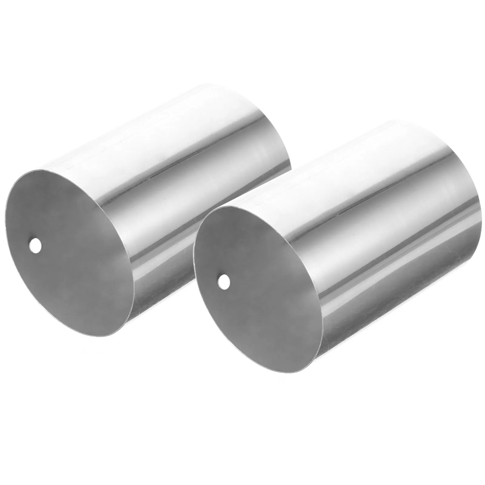 2Pcs PVC Handrail Connector End Cap for Round Tube Stair Railing Deck Cable Railing Structural Fitting Handrail Extension