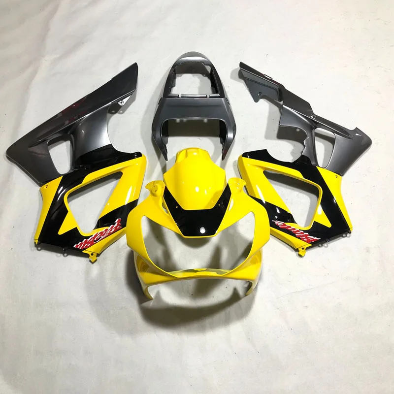 premium Injection fairings for honda cbr 900 rr 929 2000-2001 yellow black CBR900RR 929 00 01 advanced fairing kit ikl13