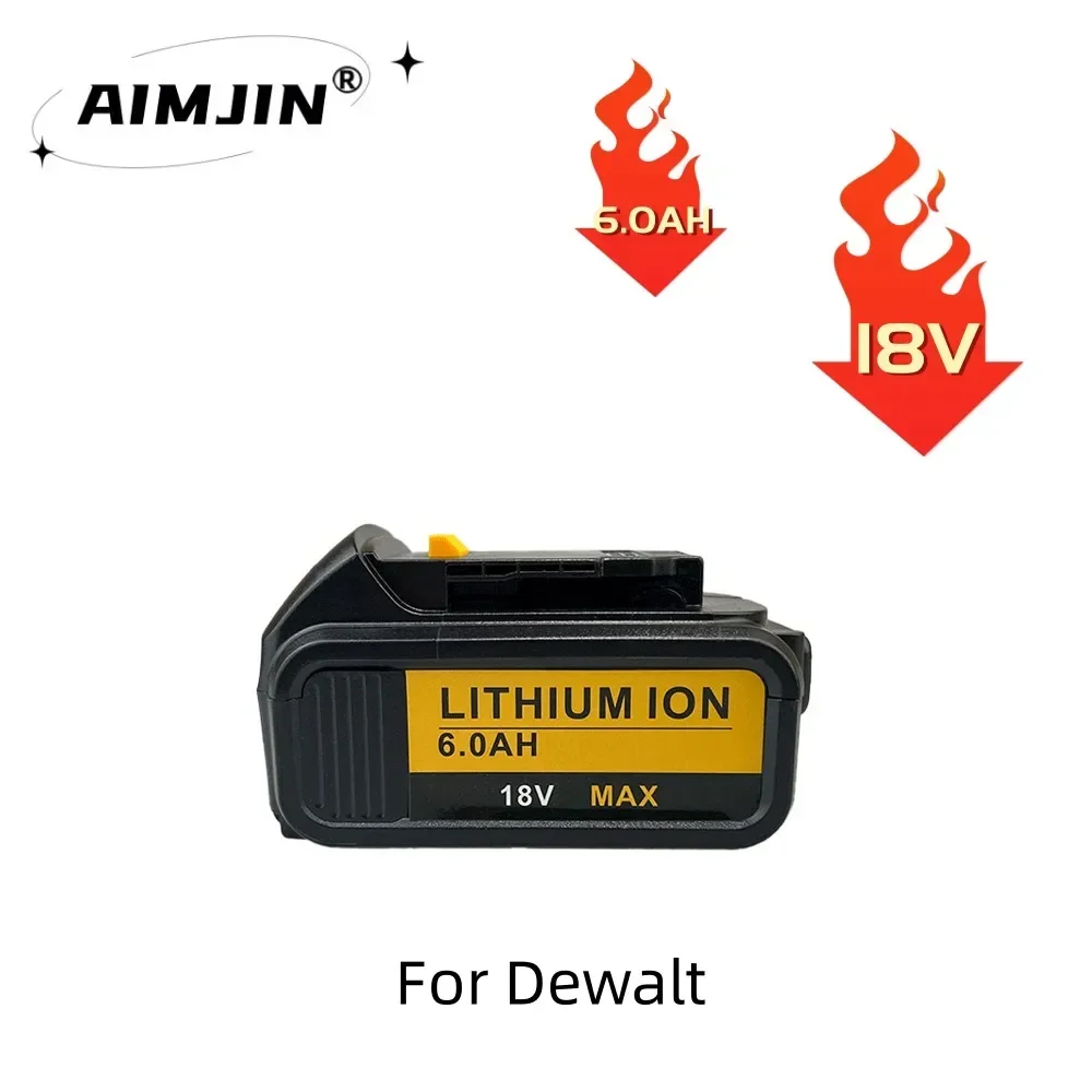 

For DeWalt 18v 6000mah Rechargeable Power Tools Battery with LED Li-ion Replacement DCB205 DCB204-2 20V DCB206