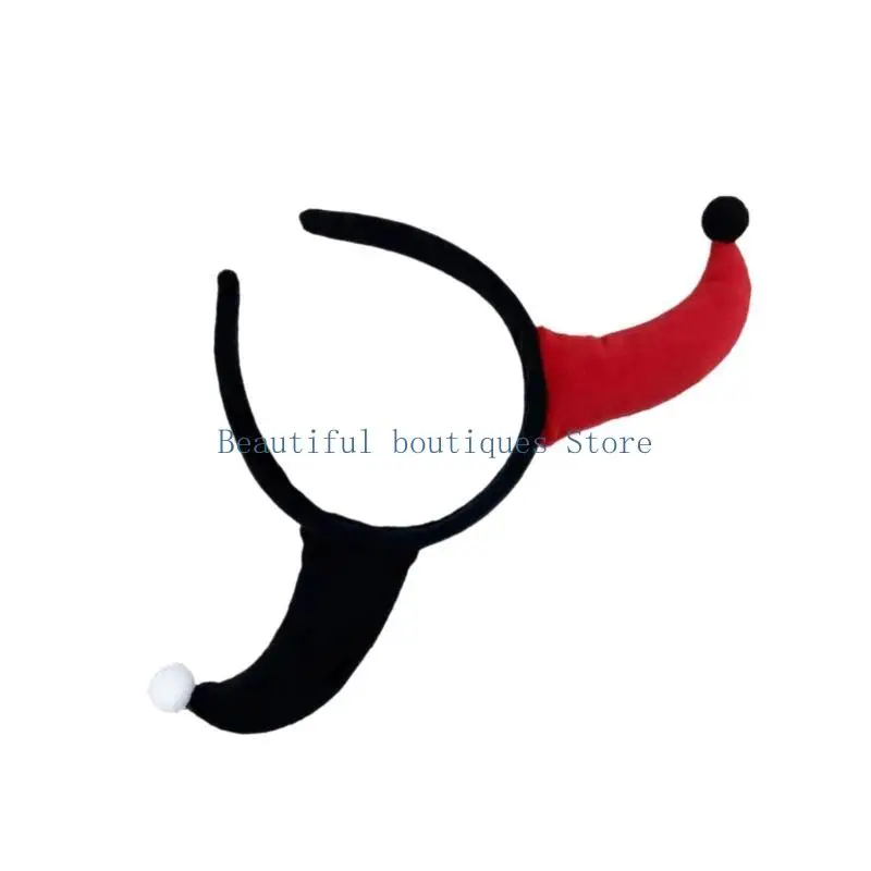 

U4LF Adorkable Clown Horn Headpiece Proms Birthday Hairbands Fun Headwear Circus Festive Hair Headwear