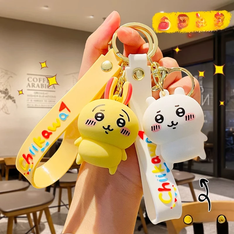 Chiikawa Cartoon Gijai Kai Kai Usic Giyi keychain doll bag hanging decorative couple cute pendant gift