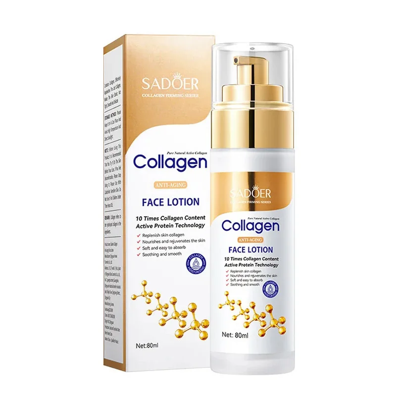 

SADOER Collagen Facial Serum Face Lotion Moisturizing Face Emulsion Oil Control Water Replenishment Refreshing Facial Essence