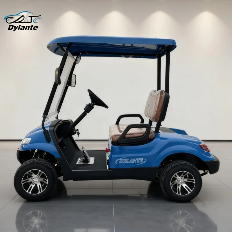 

Самая продаваемая двухместная электрическая тележка для гольфа 2025 года, оснащенная мультимедийной системой и 2-точечными ремнями безопасности.