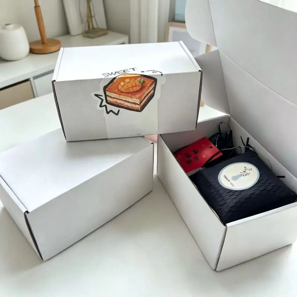 White Corrugated Airplane Box Extra Hard Mailing Carton Foldable Gift Packaging Container For Professional Product Delivery view 6