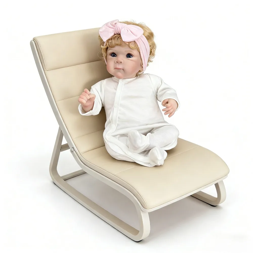 45CM 18인치 베티 리본 베이비돌, 부드러운 몸체의 실제같은 신생아 여자아이 인형, 보이는 핏줄이 있는 수제 아트 인형, 베베스 리본