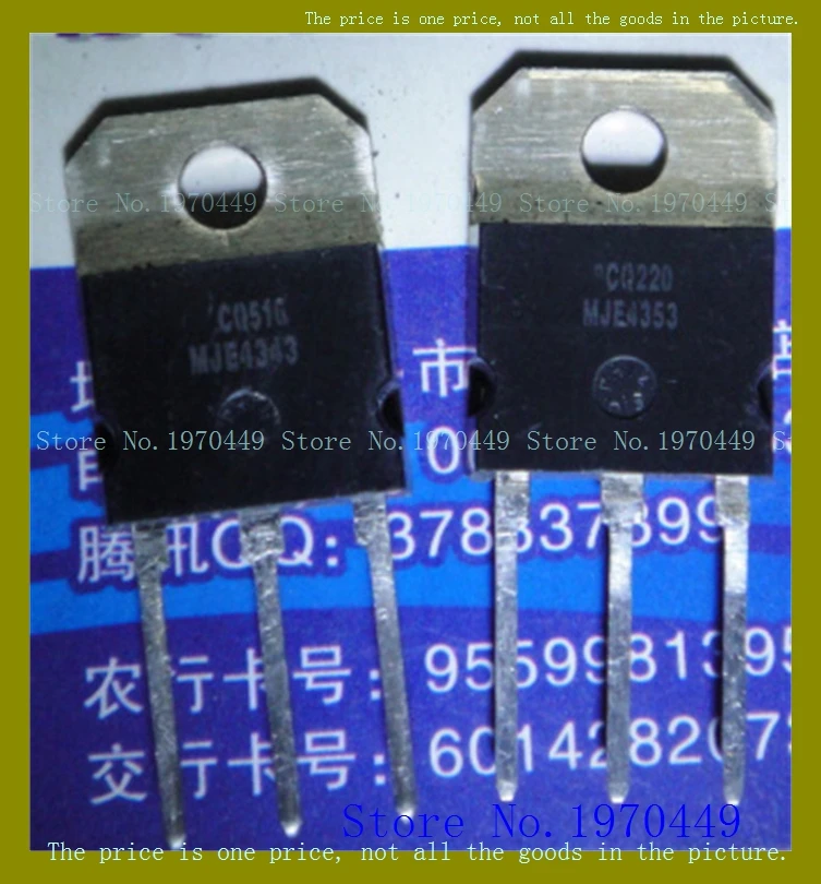 

2pcs/lot=a pair MJE4343 MJE4353 TO-3P