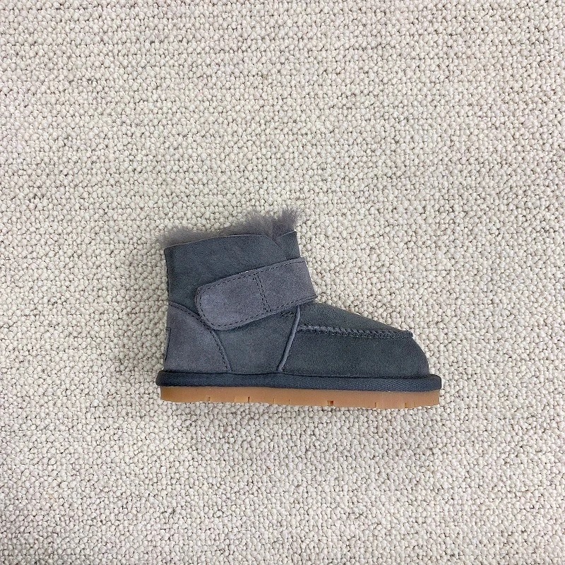 

Зимние теплые шерстяные зимние сапоги для маленьких мальчиков, высококачественные замшевые сапоги для малышей на меху, нескользящие теплые сапоги из коровьей кожи для девочек