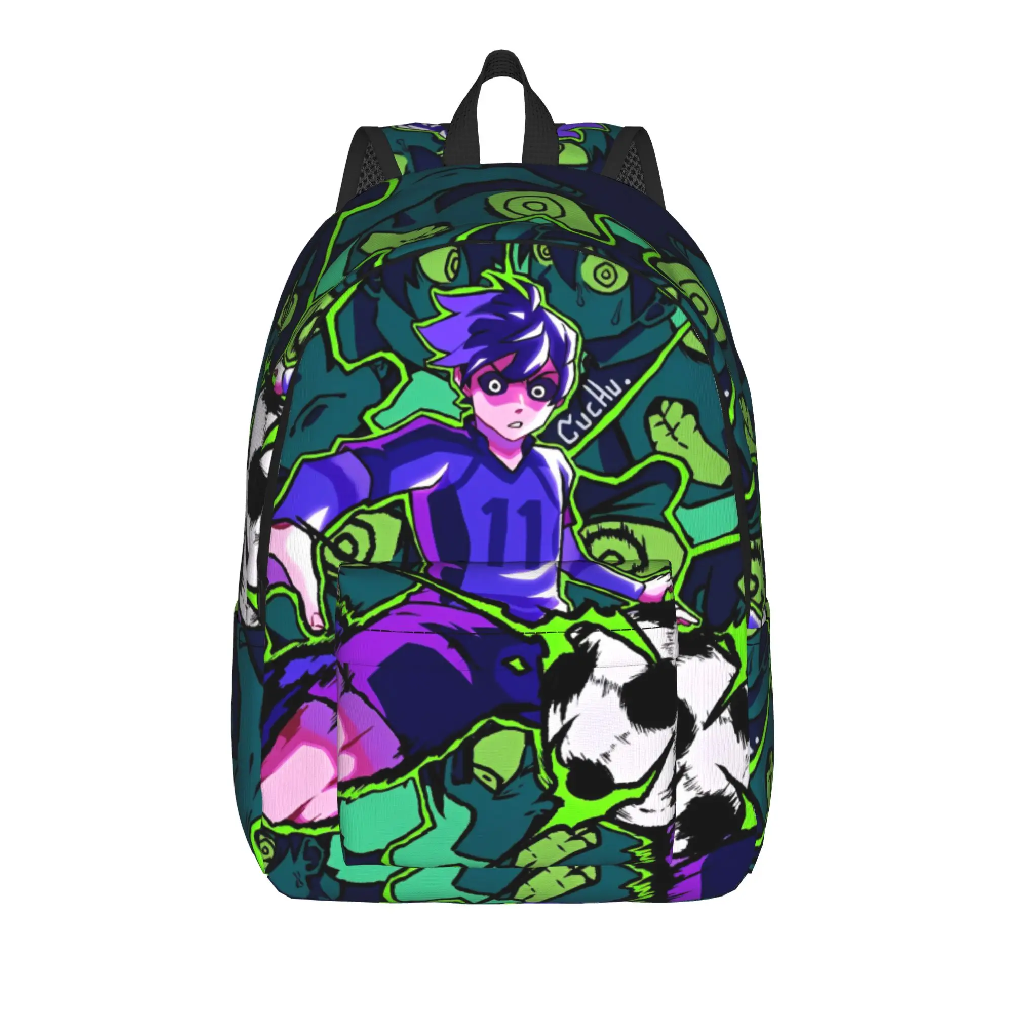 Cute Anime Blues Locks Backpack  Trekking Backpacks Student Unisex Colorful Big High School Bags Elegant Rucksack
