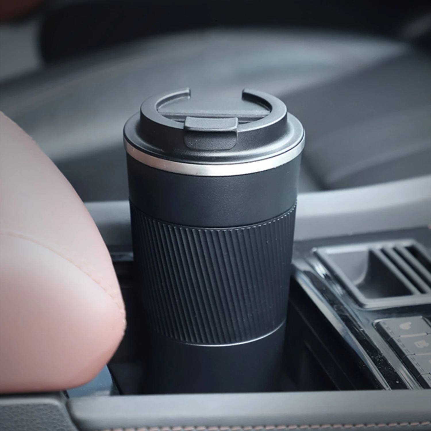 380ml/510ml, Insulated Stainless Steel Coffee Tumbler with Non-Slip Grip - Perfect for Travel and Commuting