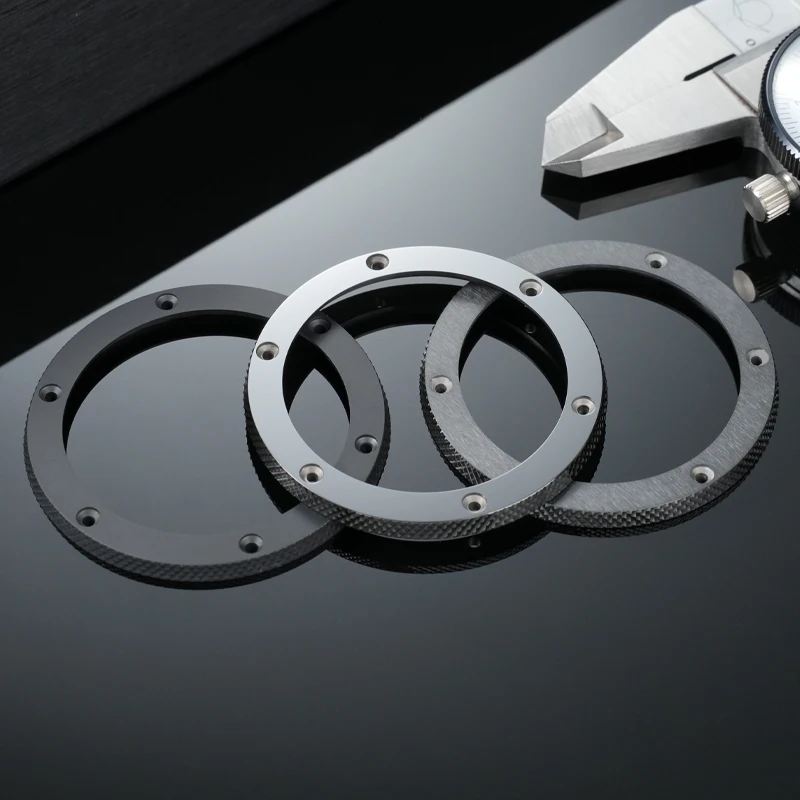 Insertos de bisel de reloj de cerámica para Hublot Classic Big Bang, piezas de repuesto de bisel de reloj automático de 44mm, piezas de reloj negras