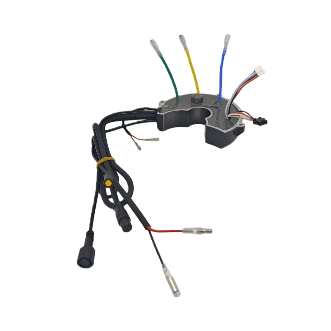 Контроллер BaFang BBS01B BBS02B G340 с разъемом Bullet Plug для двигателей 36В250Вт, 36В350Вт, 36В500Вт, 48В500Вт, 48В750Вт, НОВЫЙ, с проводом для фары