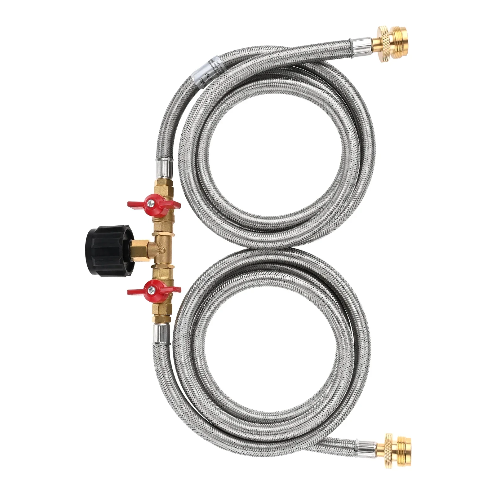 อะแดปเตอร์แปลงถังโพรเพน5ฟุต2ทางสำหรับ QCC1 / Type1 20lbs ถังแก๊สสำหรับเตาย่างตั้งแคมป์