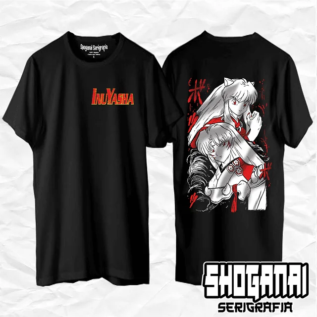 Inuyasha y Sesshomaru - Inuyasha Unisex Anime T-Shirt 100% Cotton Manga Tee