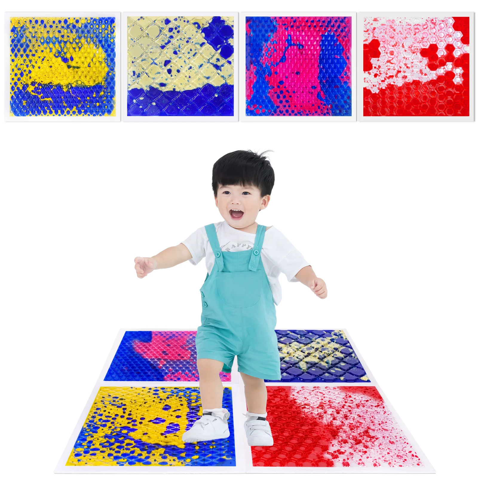 Da occhi alle dita: i giocattoli sensoriali visivi collegano i bambini a un'incredibile esperienza tattile sul tappetino sensoriale