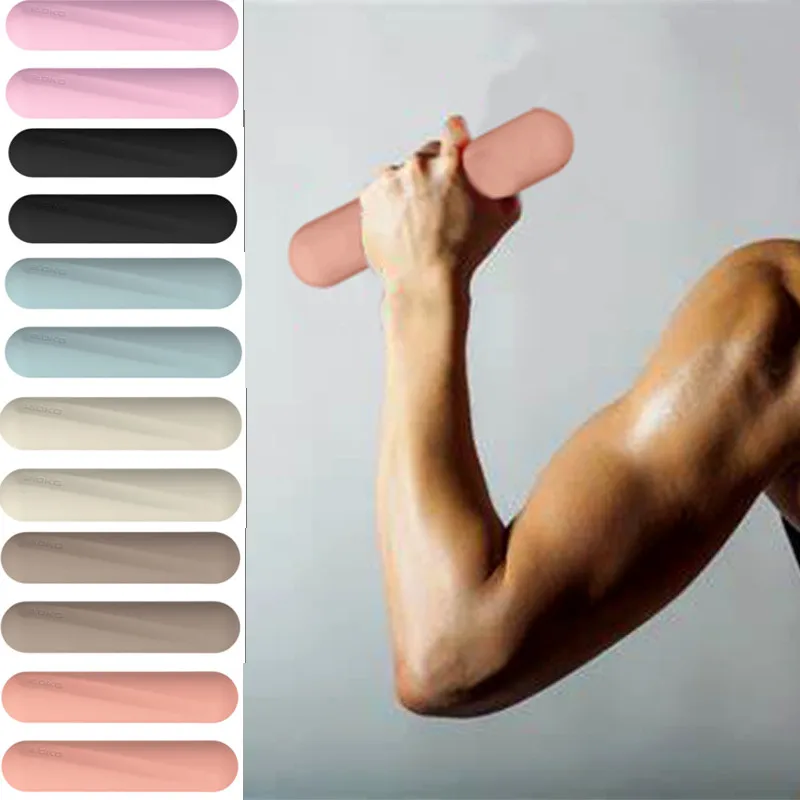 1 قطعة وزن اليد الدمبل سيليكون مغطاة عدم الانزلاق اليد نمط اليوغا Tirap ل بيلاتيس تدريب القوة رياضة الجري الرقص #1