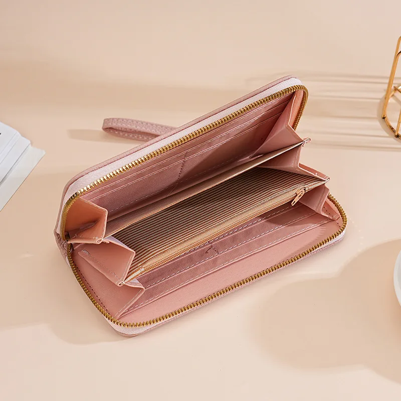 سنوبيس محفظة طويلة لطيف الكرتون محفظة نسائية للعملات المعدنية بولي Leather جلد موضة المرأة مخلب البريدي محافظ شريط للرسغ حاملي بطاقات الهوية المحافظ هدية