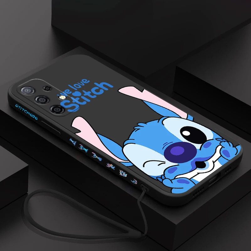 Cute Cartoon Disney Stitchs Phone Case For Xiaomi Mi CC9 13 12T 11 11T Ultra 10 10T 9 9T 9SE 8 Pro Lite 5G Cover With Hand Strap