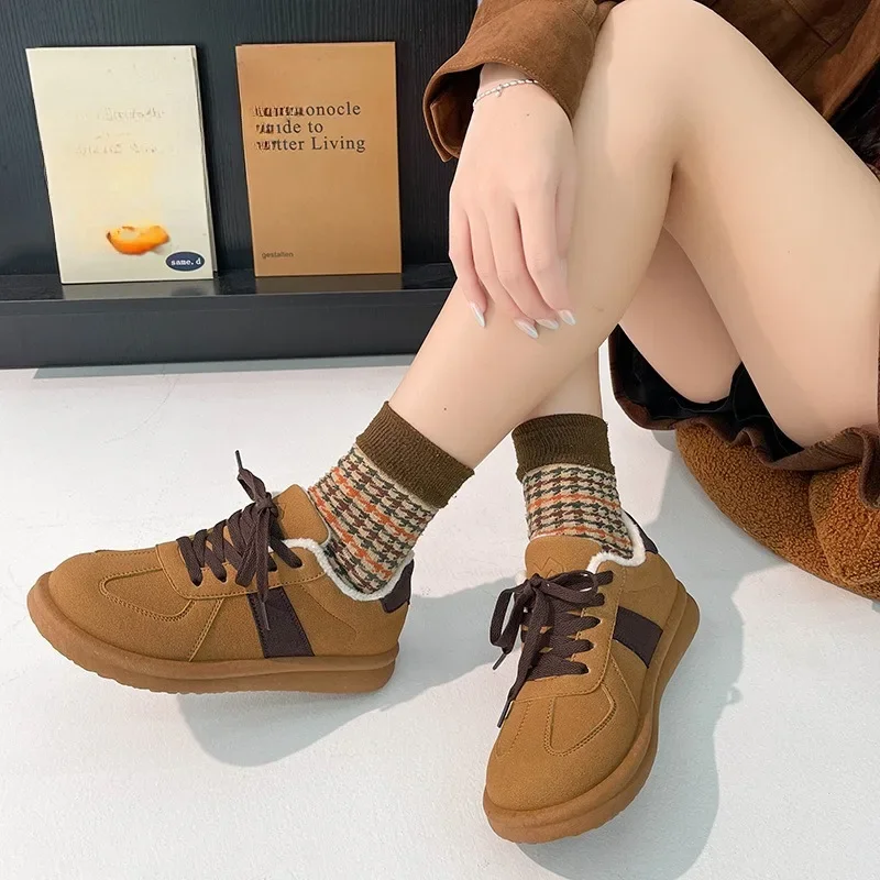 

Women's Vulcanized Shoes Women's Casual Shoe 2024 Comfort Soft Plush Insulation for Winter Snow Female Shoes Zapatillas De Mujer