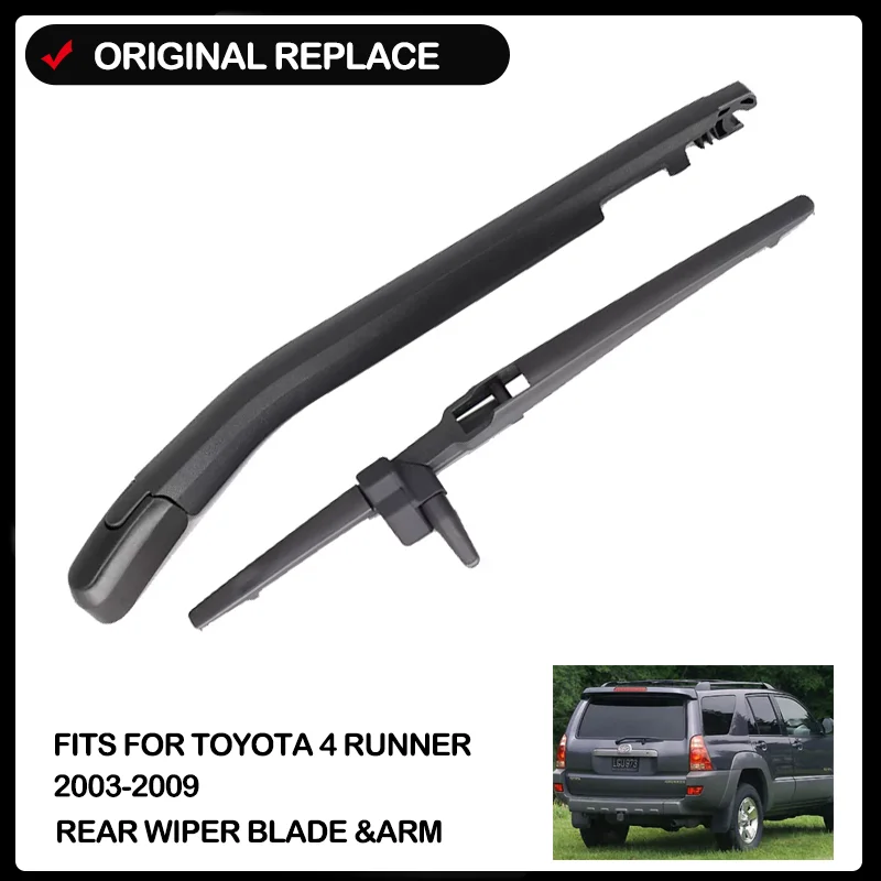 Rear Wiper Arm & Blade For Toyota 4 Runner 2003 2004 2005 - 2009 Windshield Windscreen Clean Tailgate Window Car Wiper Arm Blade