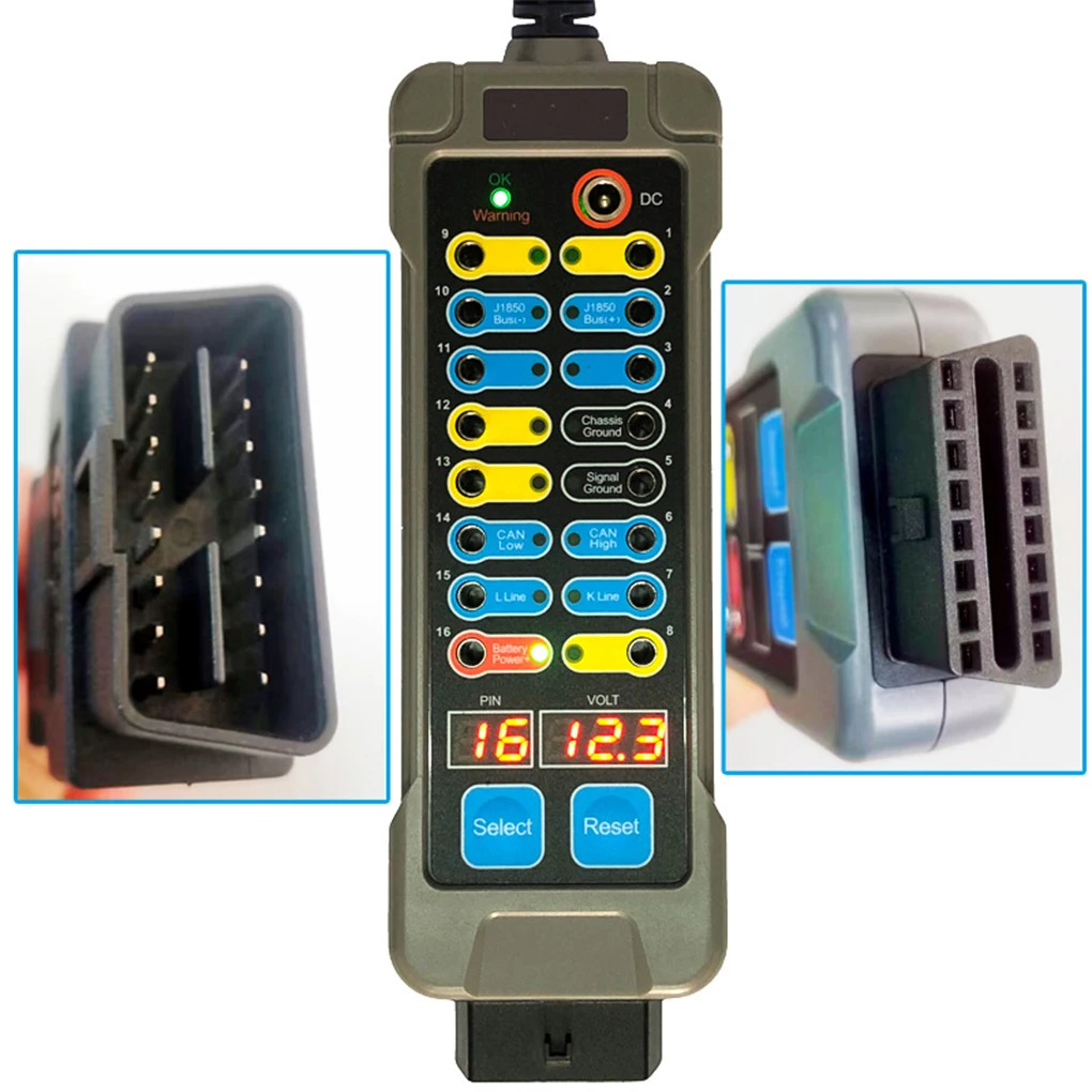 صندوق انقطاع obdii صندوق كسر للكشف عن اتصالات بروتوكول obdii/أداة وحدة التحكم الإلكترونية سهلة الاستخدام