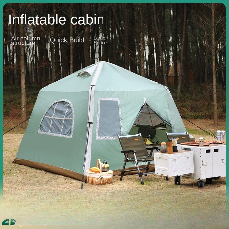 

4-6 Person Space Inflatable Tent Camping Cabin Inflatable Home Outdoor Camping Equipment Essential for Travel Balaka Camping