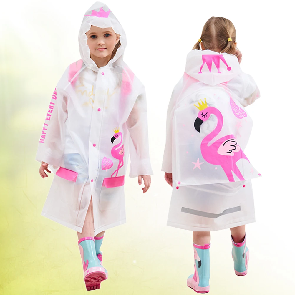 

Thickened Eva Raincoat For Students Pattern Lightweight Outdoor Camping Hiking Rainwear Poncho Protective Cover