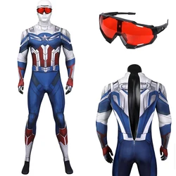 Halloween Masquerade Falcon And Winter Soldier Cosplay New CaptainTight Jumpsuit Stereos Costume Sam Battle Clothes Fancy