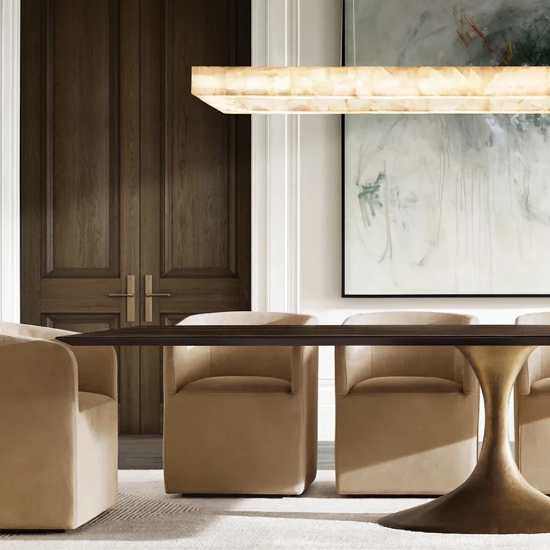 

Marble Dining Table Set Rectangle Buffet Marble Top Dining Table Modern Steel Deluxe Dining Table Set 8