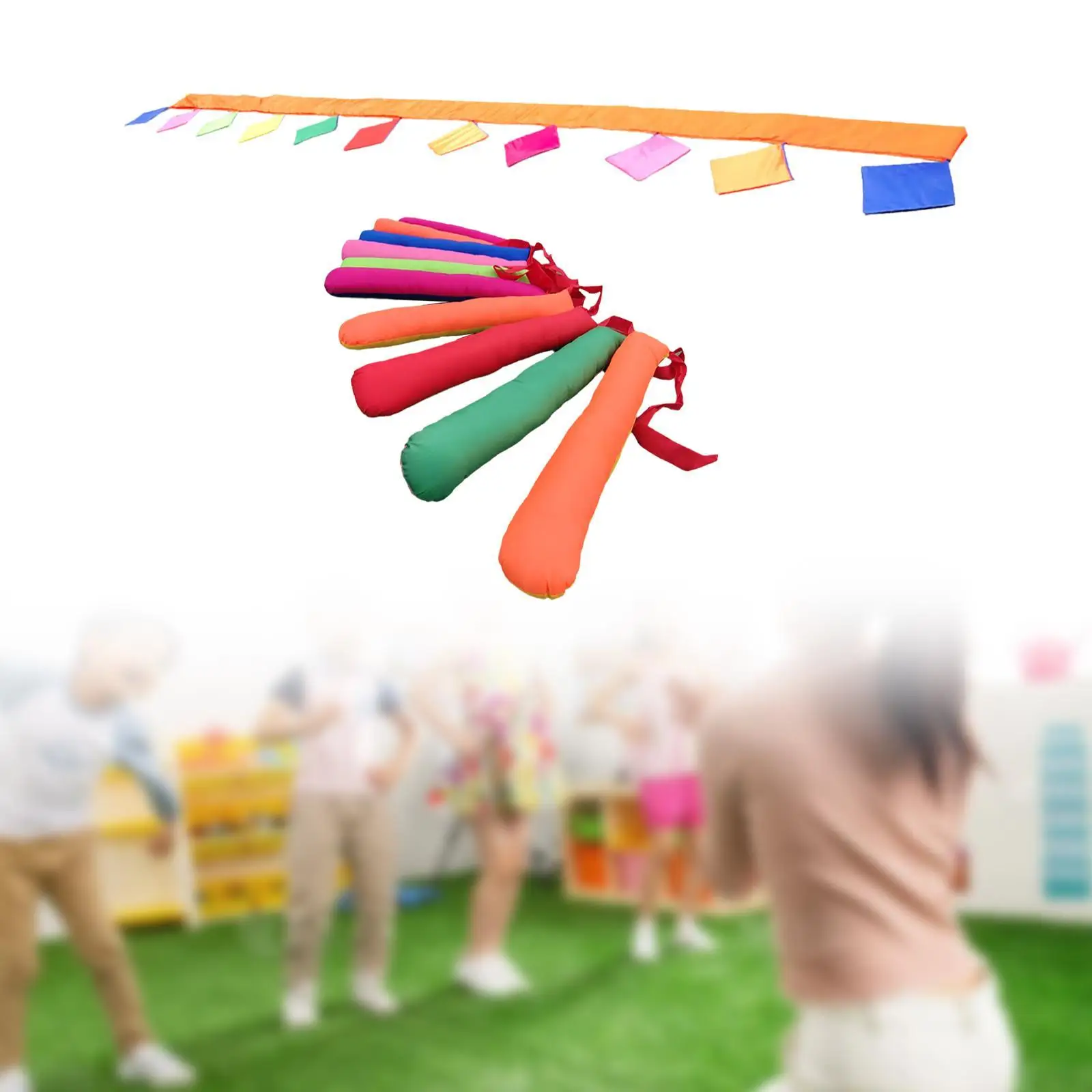 Kids Outdoor Game Colorful Team Game Flexible Training Equipment Toy for Sports Preschool Teens Children Indoor and Outdoor