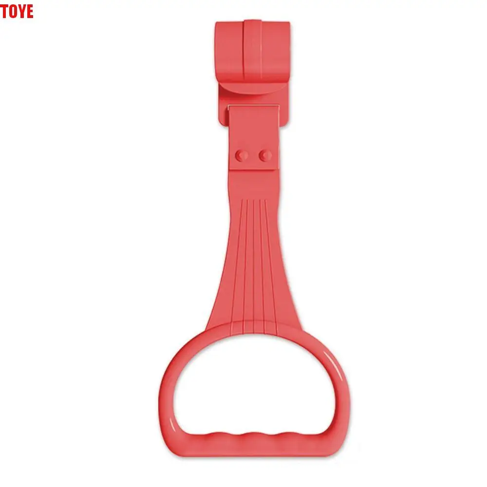 حلقة سحب بلاستيكية لطيفة لإكسسوارات سرير روضة الأطفال بلون سادة وخطافات تعليق لسرير الأطفال #1