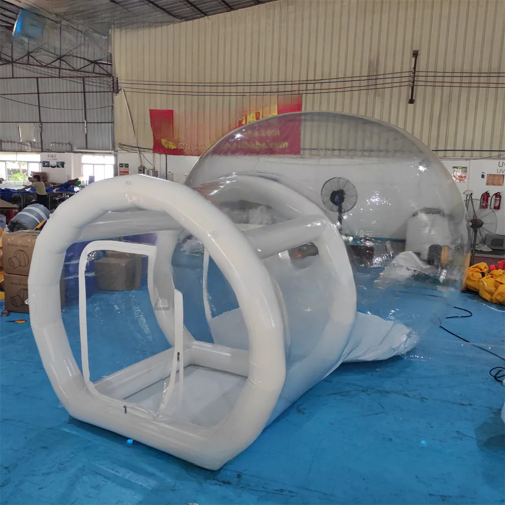 FOR design bubble tent Inflatable bubble house with tunnel for kid bubble tent hot selling for party