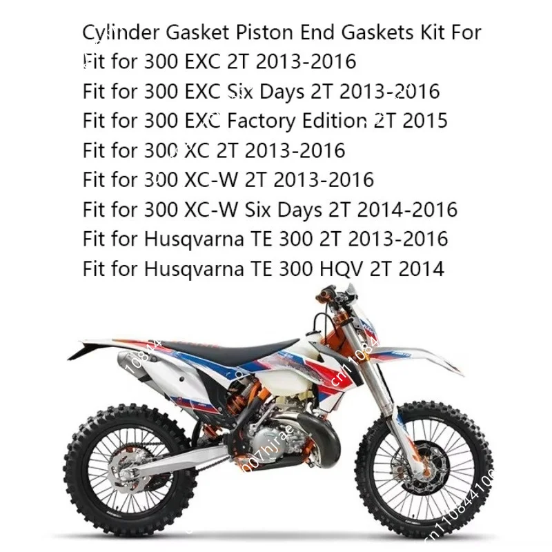72mm Cylinder Piston Gasket Modify Kit Fit For KTM EXC300 SX XC XCW 300 2008-16 Dirt Bike Replacement Parts 54830338300
