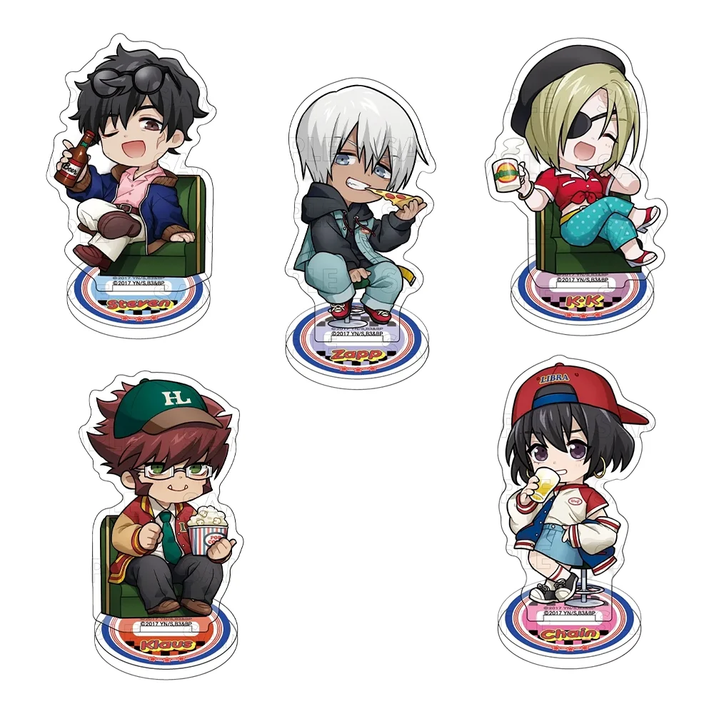 Blood Blockade Battlefront 10cm Acrylic Stand Keychain Klaus V Reinherz Chibi Movie Night Desk Decor Gift